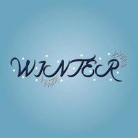 Winter-T-Shirt-Design vektor