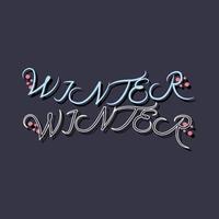 vinter- t-shirt design vektor