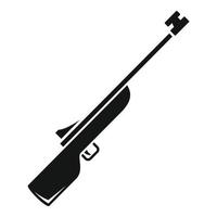 Biathlongewehr-Symbol, einfacher Stil vektor