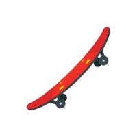 unge skateboard ikon, platt stil vektor