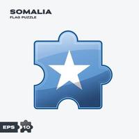 Somalia-Flagge-Puzzle vektor