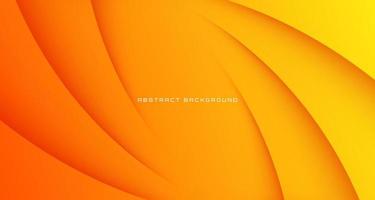 3d orange geometrische abstrakte Hintergrundüberlappungsschicht auf hellem Raum mit Wellendekoration. grafikdesignelement flüssiges stilkonzept für banner, flyer, karte, broschürencover oder zielseite vektor