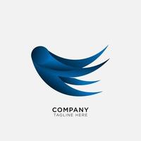 abstraktes einfaches Logo für Unternehmen vektor