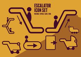 Escalator Icons vektor