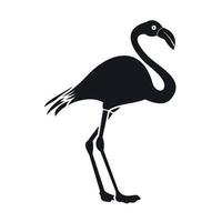 Flamingo-Symbol, einfacher Stil vektor