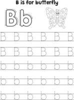 schmetterling tier buchstaben abc färbung c vektor