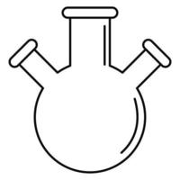 Symbol für Dreifachkolben, Umrissstil vektor
