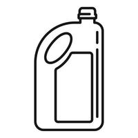 Symbol für Plastikflaschenreiniger, Umrissstil vektor