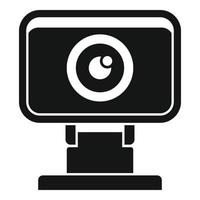webb kamera ikon, enkel stil vektor