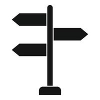 guide tecken styrelse ikon, enkel stil vektor