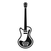 Musikgitarren-Ikone, einfacher Stil vektor