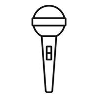 Lautsprechermikrofon-Symbol, Umrissstil vektor