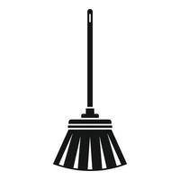 Reinigungsbürste Mop-Symbol, einfacher Stil vektor