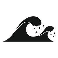 Erdbeben-Tsunami-Symbol, einfacher Stil vektor