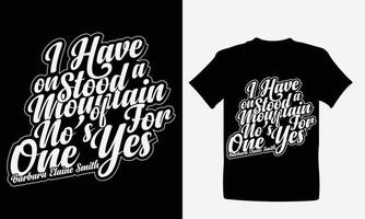 motivierendes T-Shirt-Design oder Typografie-Design vektor