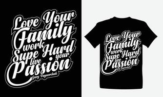 motivierendes T-Shirt-Design oder Typografie-Design vektor