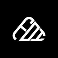 foi brev logotyp kreativ design med vektor grafisk, foi enkel och modern logotyp i runda triangel form.