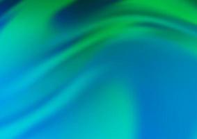 hellblauer, grüner Vektorhintergrund mit Blasenformen. vektor