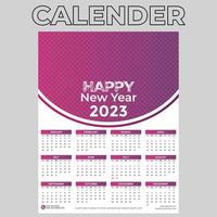 Wandkalender 2023 vektor