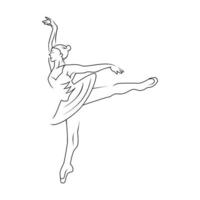 balettdansös illustration vektor