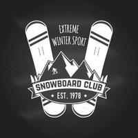 Snowboard-Club. Vektor-Illustration. konzept für hemd, druck, stempel oder t-stück. vektor