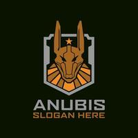 Anubis taktisches Logo-Design vektor