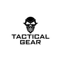 Logo-Design für taktische Ausrüstung der Maske vektor