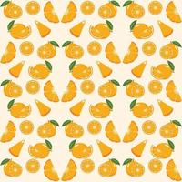 orange sömlösa mönster vektor
