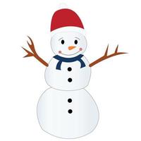 Schneemann-Clipart-Vektor vektor