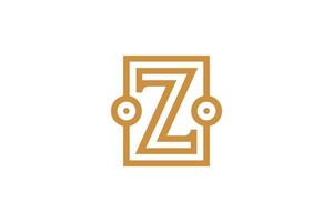 kreatives initiales z-monogramm-logo vektor