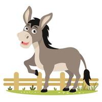 Cartoon-Illustration eines Esels vektor