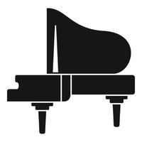 musik stor piano ikon, enkel stil vektor