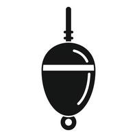 Bobber Float-Symbol, einfacher Stil vektor