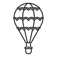 Flugluftballon-Symbol, Umrissstil vektor