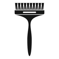 Haarfärbepinsel-Symbol, einfacher Stil vektor