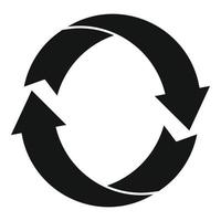 Recycling-Symbol, einfacher Stil vektor