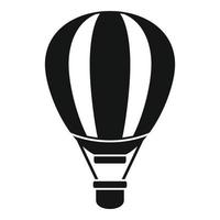 Heißluftballon-Symbol, einfacher Stil vektor