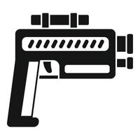 Pistolen-Blaster-Symbol, einfacher Stil vektor