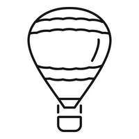 Abenteuer-Luftballon-Symbol, Umrissstil vektor