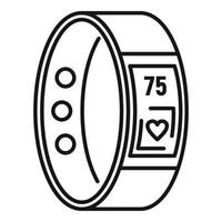 Smartwatch-Symbol, Umrissstil vektor