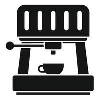 Cappuccino-Maschinensymbol, einfacher Stil vektor