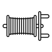 Symbol für Hakenangelrolle, Umrissstil vektor