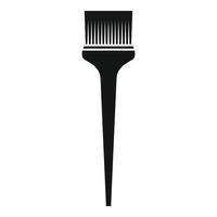 Salonpinsel-Haarfärbemittel-Symbol, einfacher Stil vektor