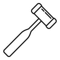 Fußpfleger-Werkzeugsymbol, Umrissstil vektor