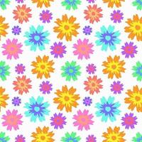 bunte Blumen Musterdesign Hintergrunddesign. Vektor-Illustration. Folge10 vektor