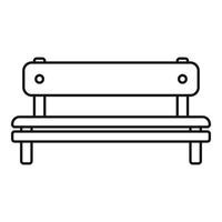 Sitzbank-Symbol, Umrissstil vektor