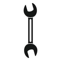 Schraubenschlüssel-Symbol, einfacher Stil vektor