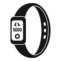Herzfrequenz-Smartwatch-Symbol, einfacher Stil vektor