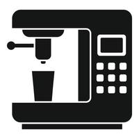 Symbol für Dampfkaffeemaschine, einfacher Stil vektor