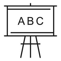 Banner-Logopäden-Symbol, Umrissstil vektor